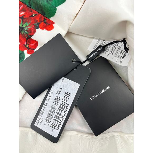 NWT Dolce & Gabbana Portofino Print Mikado Jacket White Red green IT 40 S - Picture 13 of 13